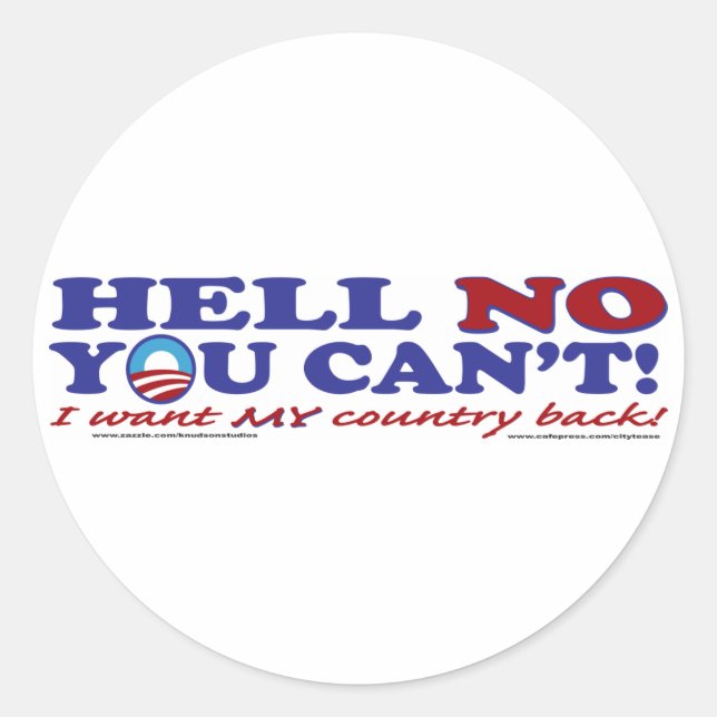 Adesivo Logotipo Inferno Sem Obama (Frente)
