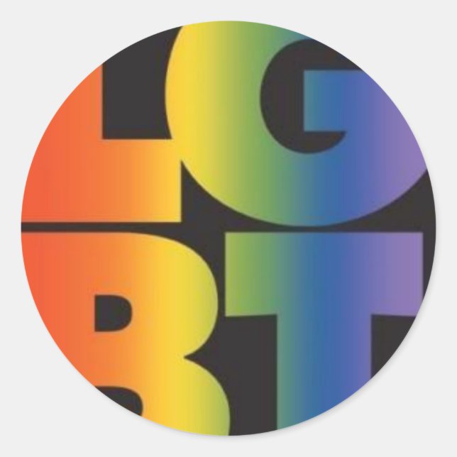 Adesivo Logotipo LGBT (Frente)