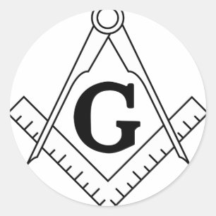 Adesivo Logotipo maçónico do Freemason