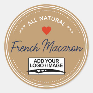 Adesivo Logotipo manuscrito do Kraft Paper Brown Jar Lid L