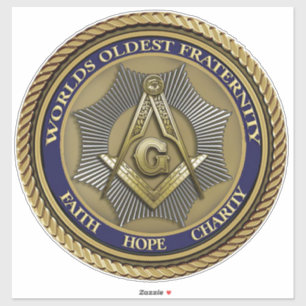 Adesivo Logotipo Mason Masonic Order Genuine