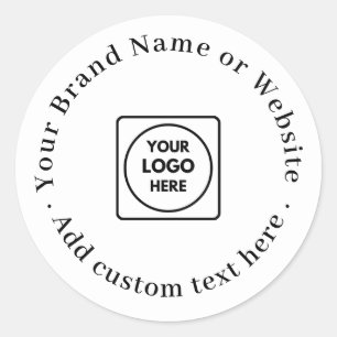 Adesivo Logotipo Minimalista Branco Moderno Clássico Pro