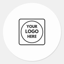 Adesivo Logotipo Minimalista Branco | Moderno Clássico Pro