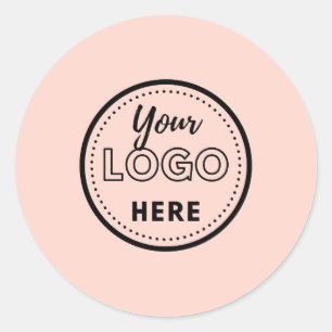 Adesivo Logotipo Mínimo de Marca para Promoção da Marca -