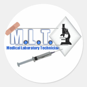 ADESIVO LOGOTIPO MLT COM/ MICROSCÓPIO - TÉCNICA DE LABORAT