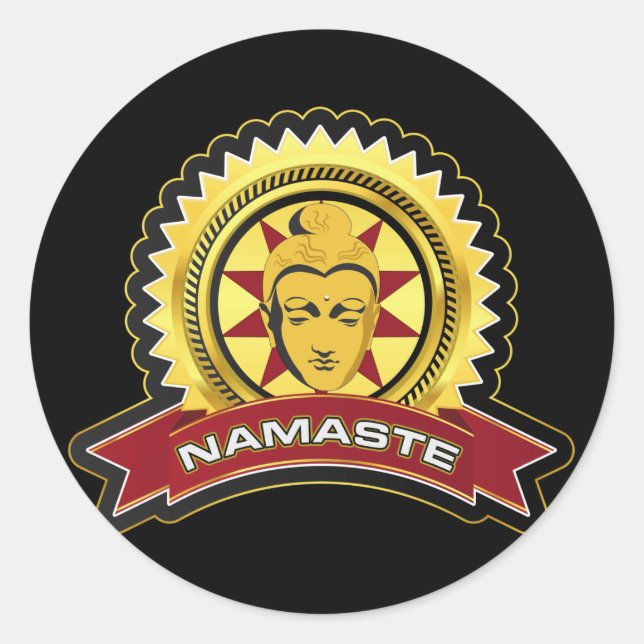 Adesivo Logotipo Namaste Buddha (Frente)