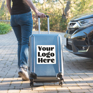 Adesivo Logotipo no Pára-choque de Negócios do Quadrado do