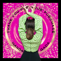 Logotipo Obrigado Confetti Dourado Rosa Feita À Mã