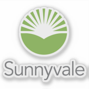 Adesivo Logotipo oficial da Sunnyvale, Califórnia, EUA