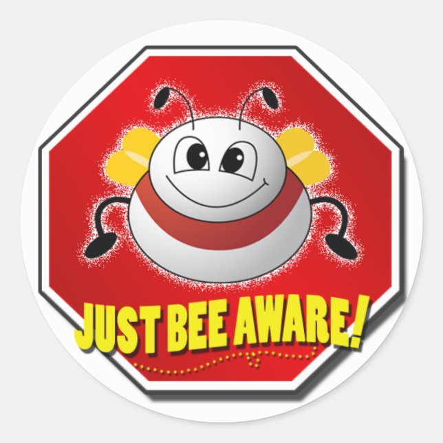 Adesivo Logotipo oficial do Bee Aware (Frente)