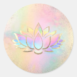 Adesivo logotipo pastel lotus