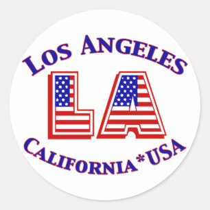 Adesivo Logotipo patriótico de Los Angeles EUA