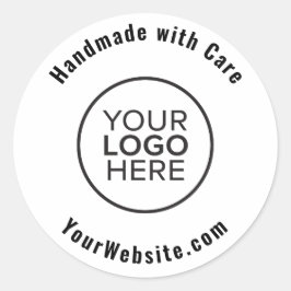 Adesivo Logotipo personalizado artesanal com cuidado