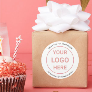 Adesivo Logotipo Personalizado Branco de Padaria