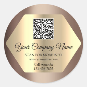 Adesivo Logotipo personalizado Código QR Promocional Inse