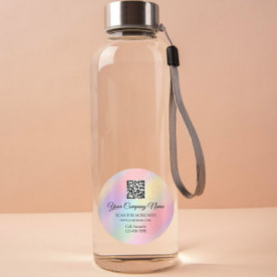 Adesivo Logotipo personalizado Código QR Rosa Promocional 