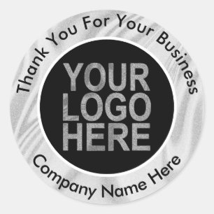 Adesivo Logotipo Personalizado da Empresa Com Texto Hologr