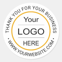Adesivo Logotipo personalizado da empresa"Obrigado pela su