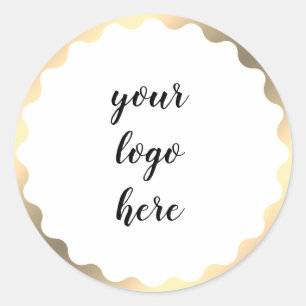 Adesivo Logotipo Personalizado da Glitter da Borda do Círc