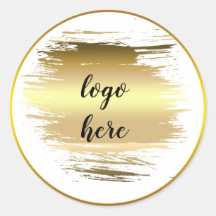 Adesivo Logotipo Personalizado da Glitter do Splatter dos