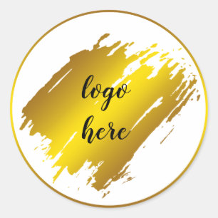 Adesivo Logotipo Personalizado da Glitter do Splatter dos 