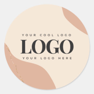 Adesivo Logotipo Personalizado de Negócios Boho & Brilho D