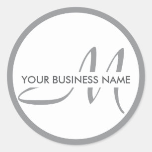 Adesivo Logotipo personalizado do Monograma de negócios pr