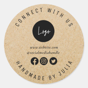 Adesivo logotipo personalizado empresa de mídia social