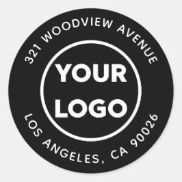 Adesivo Logotipo personalizado Endereço de devolução comer