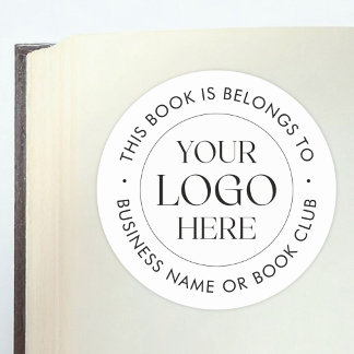 Adesivo Logotipo Personalizado Este Livro Pertence a Placa