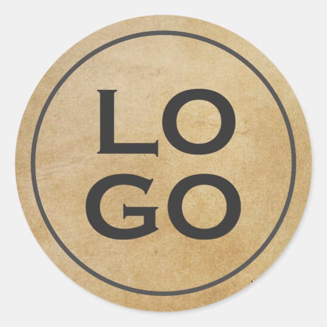 Adesivo Logotipo Personalizado no Pergaminho Russo (Frente)