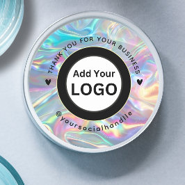 Adesivo Logotipo Personalizado Nome Social Holográfico Obr