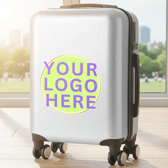 Adesivo Logotipo Personalizado para Suitcase | Melhor empr (custom logo sticker, personalized luggage, business travel)