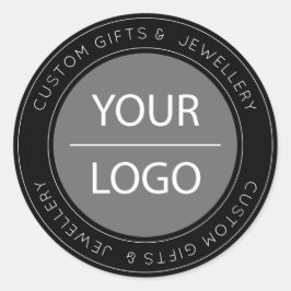 Adesivo LOGOTIPO personalizado preto para pequenas empresa