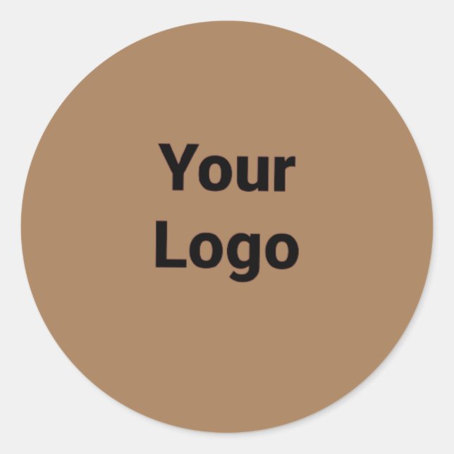 Adesivo Logotipo personalizado simples e elegante aqui cl  (Frente)