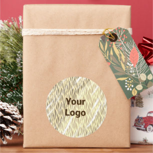 Adesivo Logotipo personalizado simples e elegante aqui sq