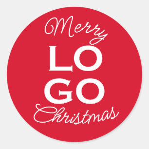Adesivo Logotipo Personalizado Vermelho Feliz Natal