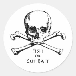 Adesivo Logotipo Pirata "Fish or Cut Bait"