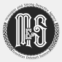 Adesivo Logotipo preto M&S