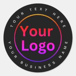 Adesivo Logotipo preto moderno para empresas