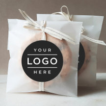 Logotipo Promocional Preto Redondo Personalizado p