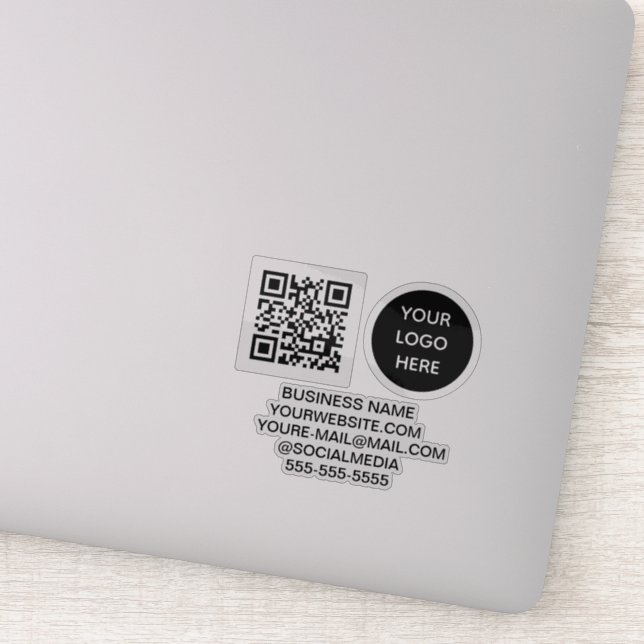 Adesivo Logotipo QR Vinyl Business Company (Detalhe)