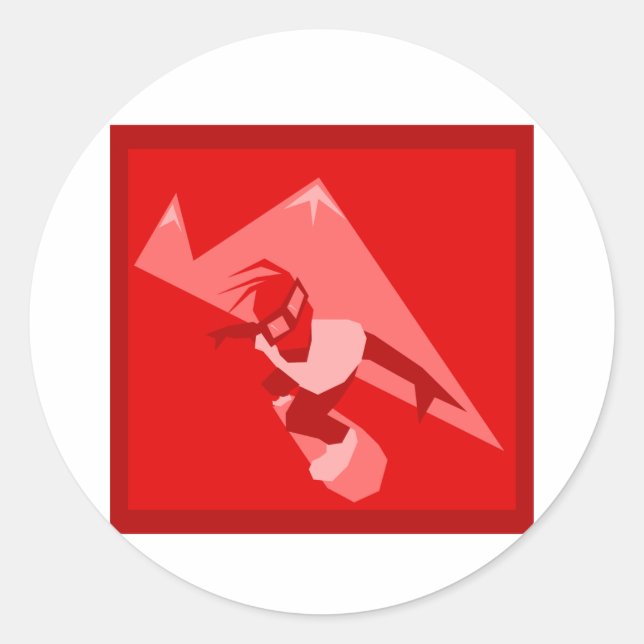 Adesivo Logotipo Red Snowboard (Frente)