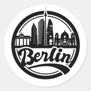 Adesivo Logotipo redondo da cidade de Berlim