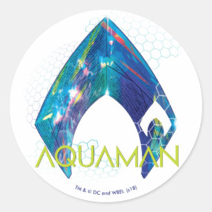 Adesivo Logotipo Refracted de Aquaman Aquaman