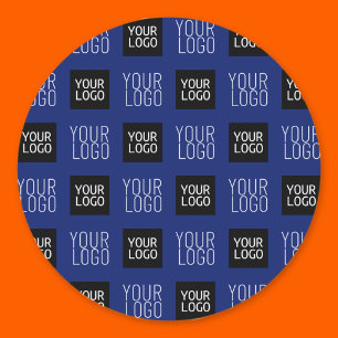 Adesivo Logotipo repetido simples do logotipo 2 Azul Mar