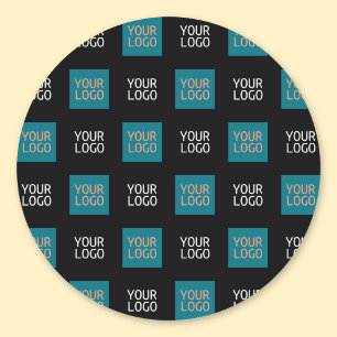 Adesivo Logotipo repetido simples do logotipo 2 Branco