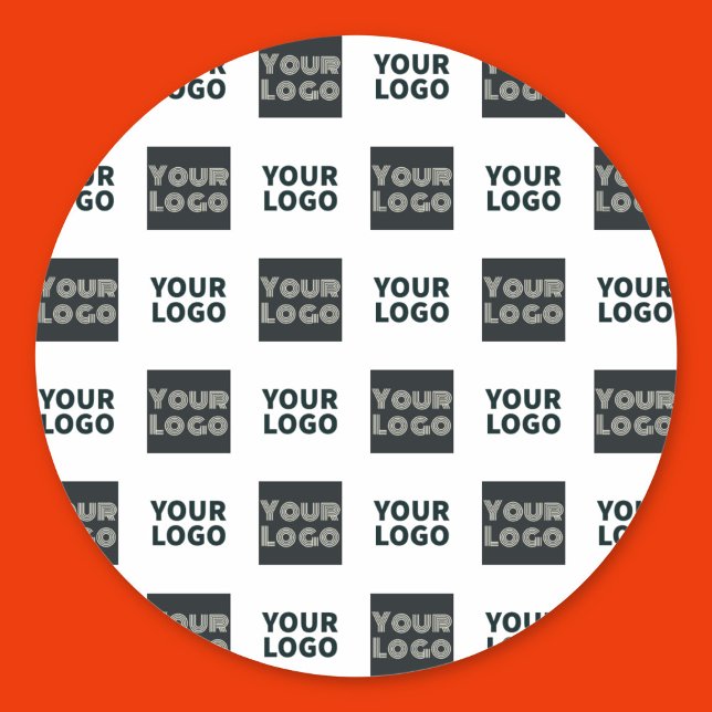 Adesivo Logotipo repetido simples do logotipo 2 | Branco (Criador carregado)