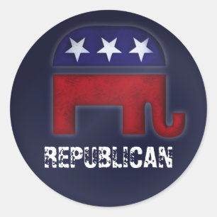 Adesivo Logotipo republicano do elefante