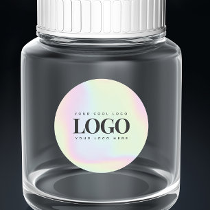 Adesivo Logotipo Retangular de Negócios Personalizado Holo